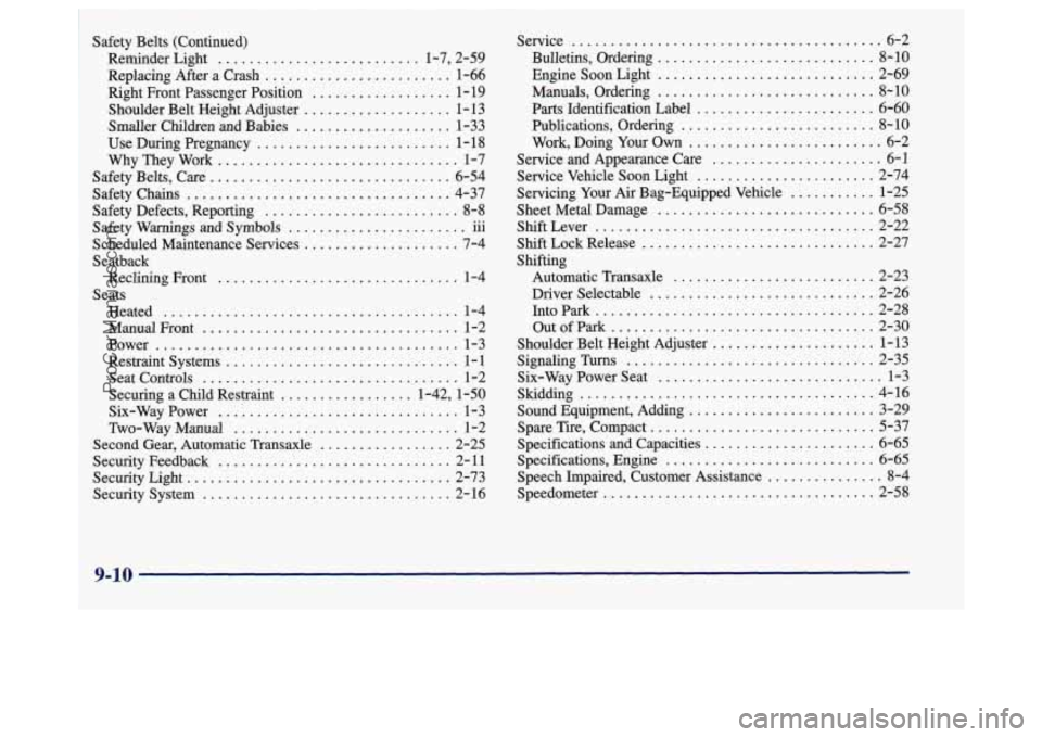 BUICK REGAL 1998  Owners Manual ProCarManuals.com 