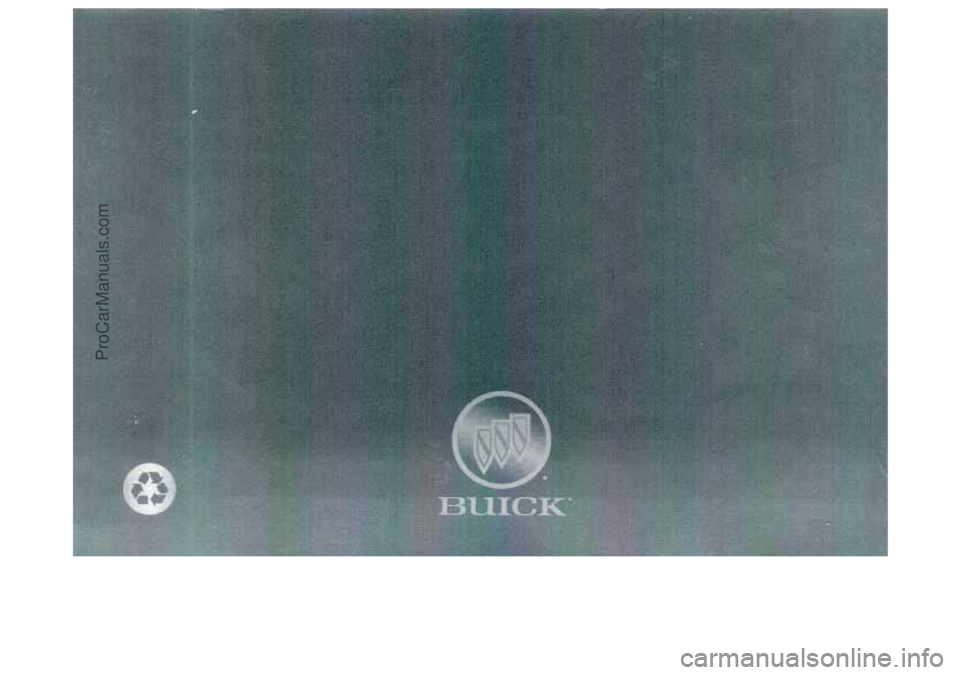 BUICK REGAL 1998  Owners Manual ProCarManuals.com 