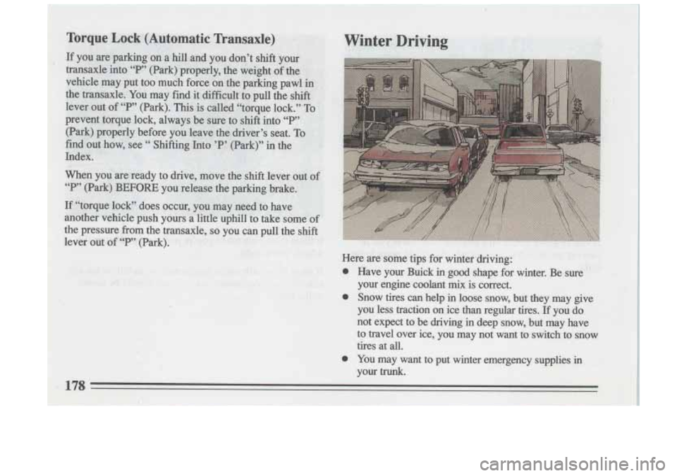 BUICK RIVIERA 1993  Owners Manual 