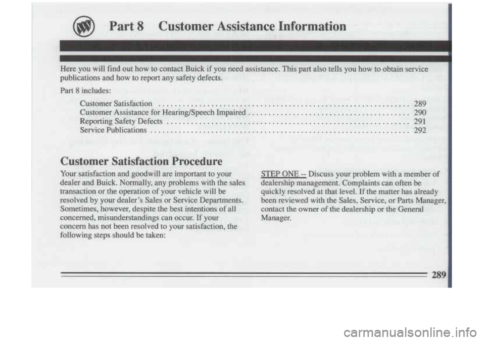BUICK RIVIERA 1993 Owners Manual BUICK RIVIERA 1993 Owners Manual