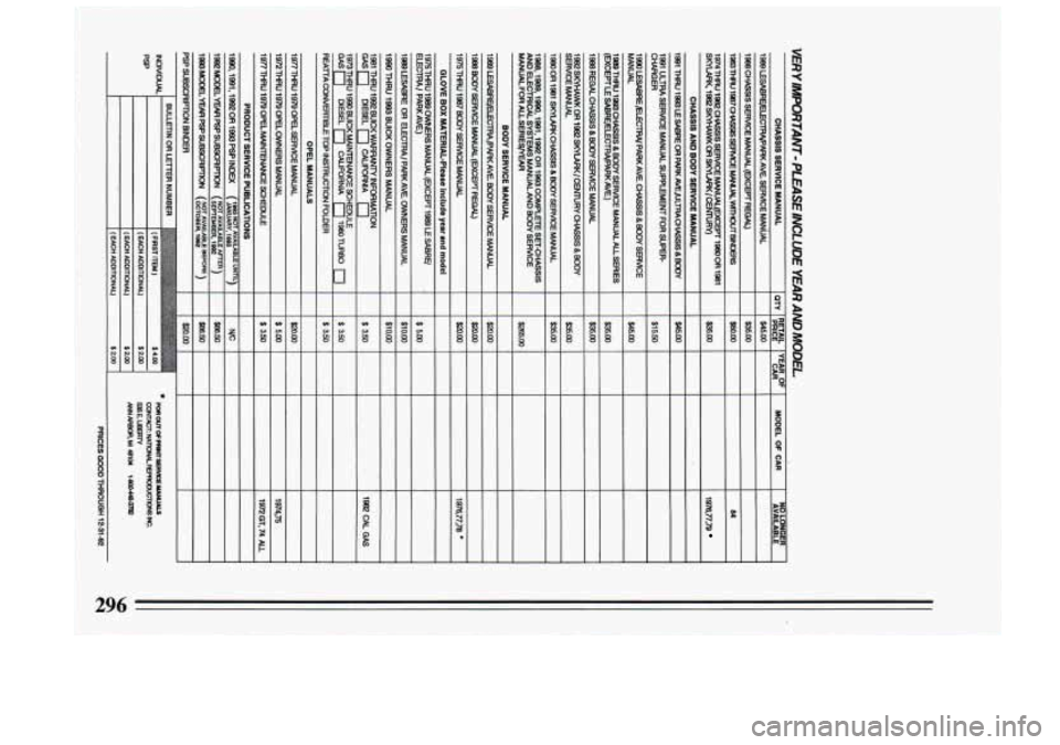 BUICK RIVIERA 1993 Owners Manual I
E
I
i
I1
!
I 8 -
I
b
3QL BUICK RIVIERA 1993 Owners Manual I
E
I
i
I1
!
I 8 -
I
b
3QL