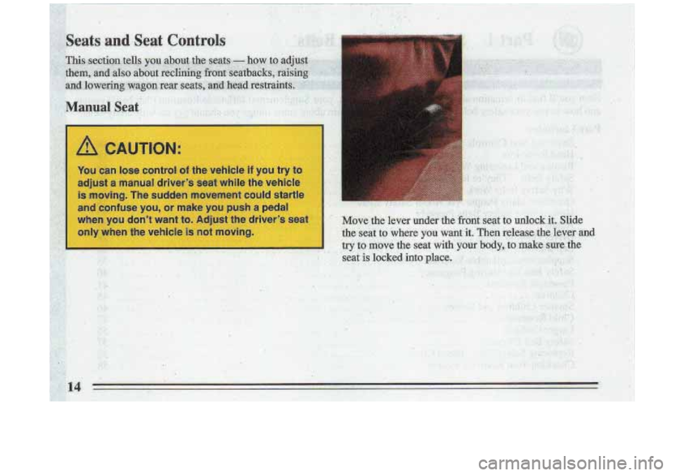 BUICK ROADMASTER 1993 User Guide 