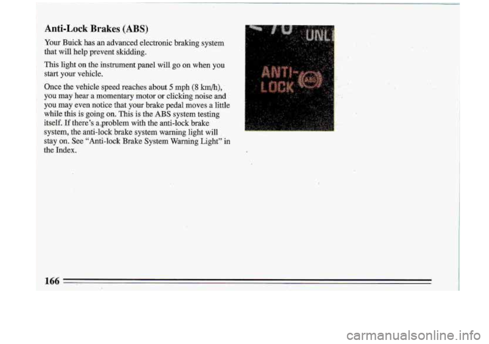 BUICK ROADMASTER 1993  Owners Manual 