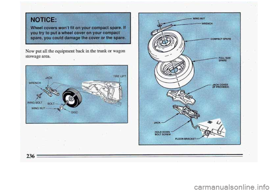 BUICK ROADMASTER 1993  Owners Manual 