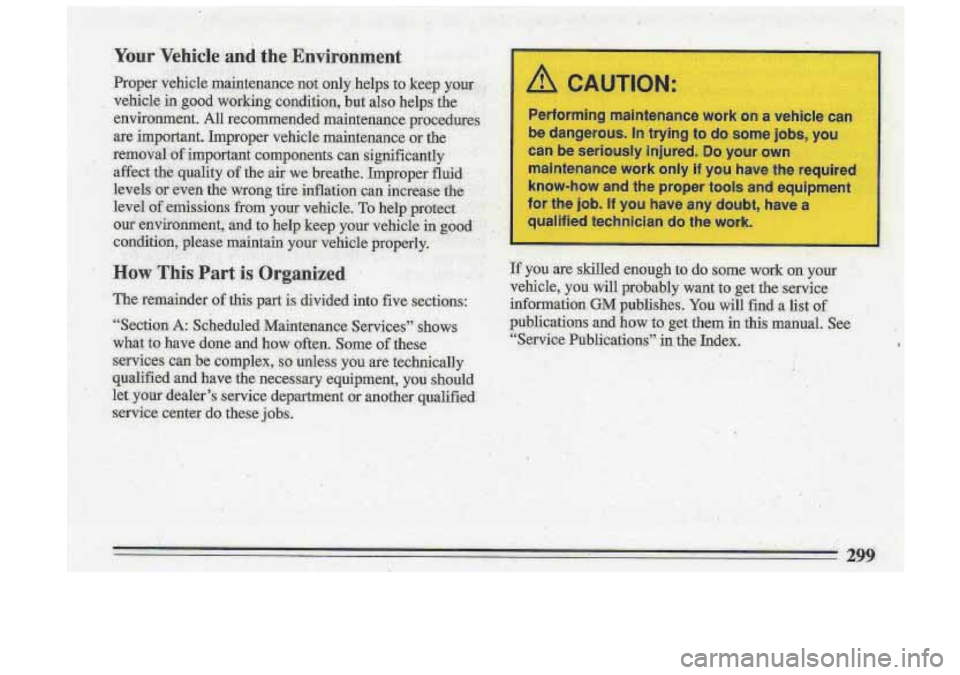 BUICK ROADMASTER 1993 Owners Manual I BUICK ROADMASTER 1993 Owners Manual I