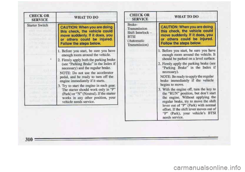 BUICK ROADMASTER 1993  Owners Manual 