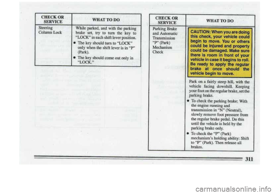 BUICK ROADMASTER 1993  Owners Manual I: 
! I F  