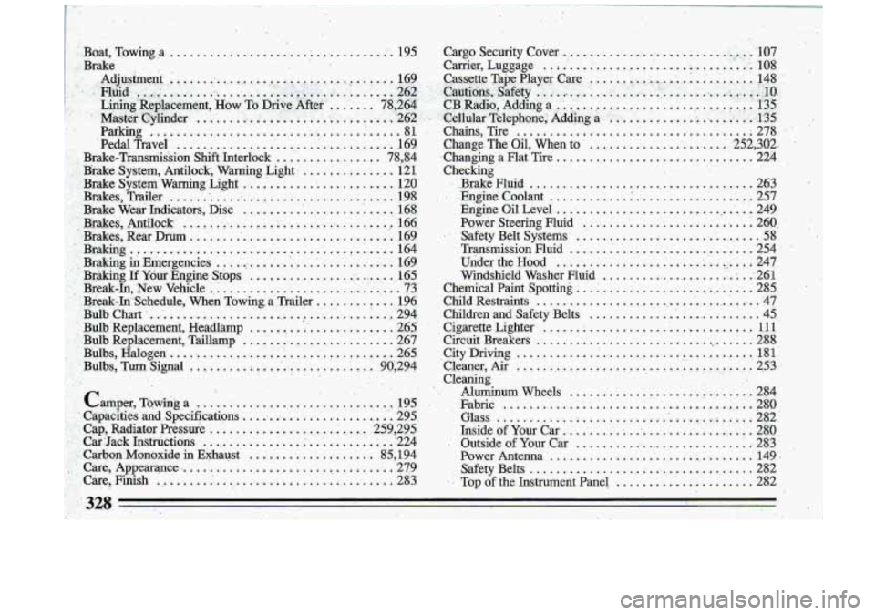 BUICK ROADMASTER 1993 Owners Manual BUICK ROADMASTER 1993 Owners Manual