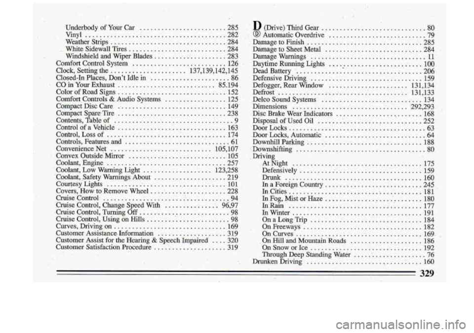 BUICK ROADMASTER 1993 Owners Manual BUICK ROADMASTER 1993 Owners Manual