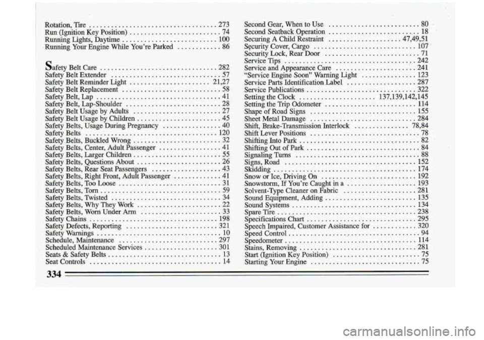 BUICK ROADMASTER 1993 Owners Manual BUICK ROADMASTER 1993 Owners Manual