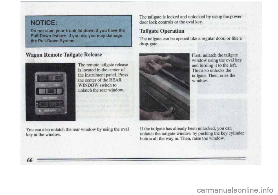 BUICK ROADMASTER 1993 Repair Manual 