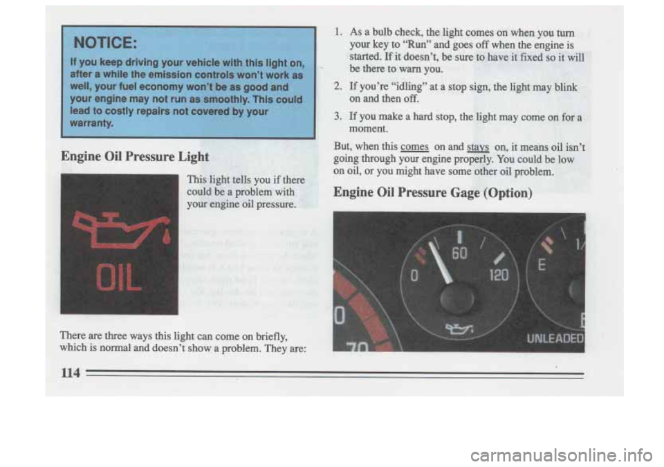 BUICK SKYLARK 1993  Owners Manual 