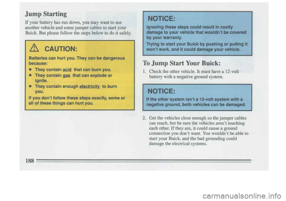 BUICK SKYLARK 1993 Owners Manual BUICK SKYLARK 1993 Owners Manual