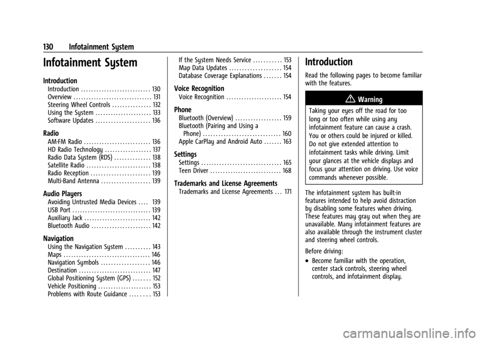BUICK ENCLAVE 2023 Owners Manual Buick Enclave Owner Manual (GMNA-Localizing-U.S./Canada/Mexico-
16411536) - 2023 - CRC - 3/28/22
130 Infotainment System
Infotainment System
Introduction
Introduction . . . . . . . . . . . . . . . . . BUICK ENCLAVE 2023 Owners Manual Buick Enclave Owner Manual (GMNA-Localizing-U.S./Canada/Mexico-
16411536) - 2023 - CRC - 3/28/22
130 Infotainment System
Infotainment System
Introduction
Introduction . . . . . . . . . . . . . . . . .