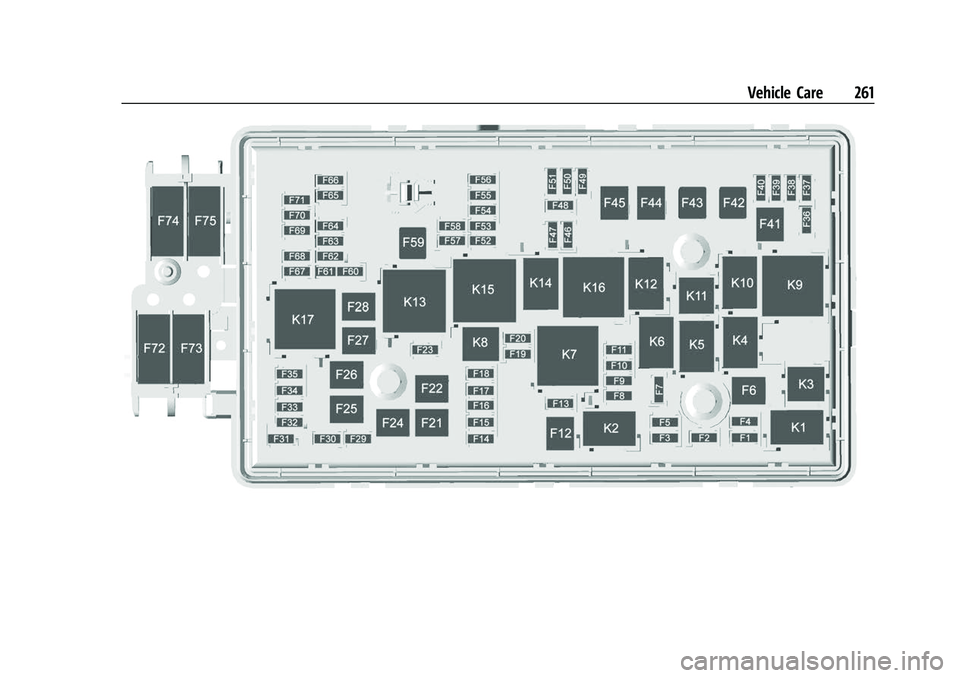 GMC CANYON 2021  Owners Manual GMC Canyon/Canyon Denali Owner Manual (GMNA-Localizing-U.S./Canada-
14430430) - 2021 - CRC - 9/9/20
Vehicle Care 261 