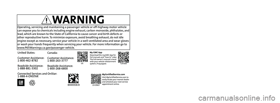 GMC TERRAIN 2021  Owners Manual C
M
Y
CM
MY
CY
CMY
K
21_GMC_Terrain_Denali_COV_en_US_84443536B_2020NOV25.pdf   1   11/5/2020 \
  1:49:37 PM 