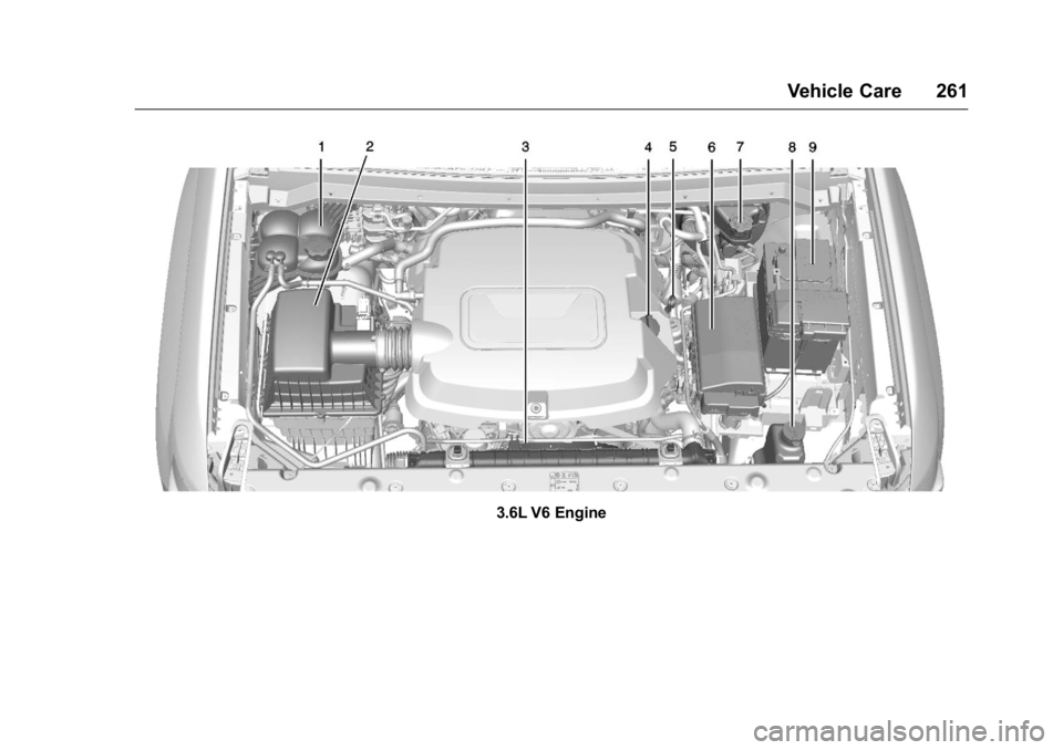 GMC CANYON 2016 Owners Manual GMC Canyon Owner Manual (GMNA-Localizing-U.S/Canada-9159361) -
2016 - crc - 8/25/15
Vehicle Care 261
3.6L V6 Engine GMC CANYON 2016 Owners Manual GMC Canyon Owner Manual (GMNA-Localizing-U.S/Canada-9159361) -
2016 - crc - 8/25/15
Vehicle Care 261
3.6L V6 Engine