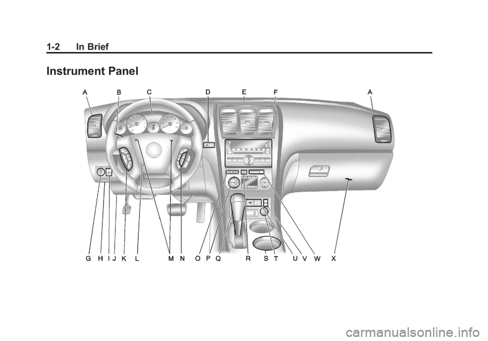 GMC ACADIA 2011 Owners Manual Black plate (2,1)GMC Acadia/Acadia Denali Owner Manual - 2011
1-2 In Brief
Instrument Panel GMC ACADIA 2011 Owners Manual Black plate (2,1)GMC Acadia/Acadia Denali Owner Manual - 2011
1-2 In Brief
Instrument Panel