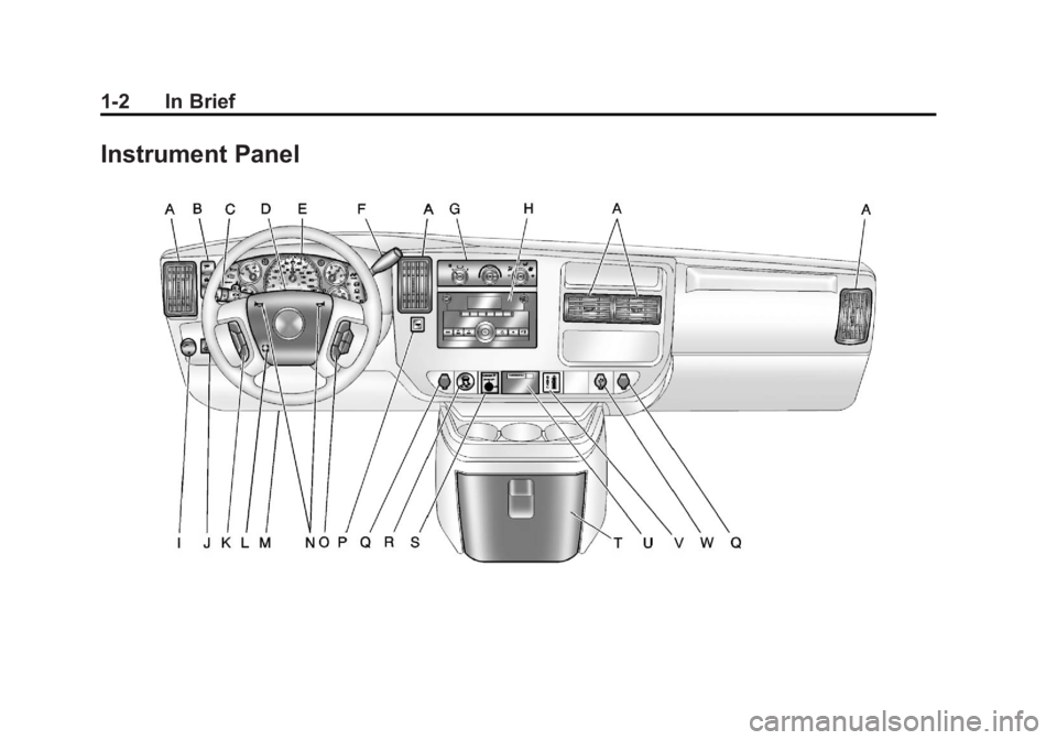 GMC SAVANA 2011  Owners Manual Black plate (2,1)GMC Savana Owner Manual - 2011
1-2 In Brief
Instrument Panel 