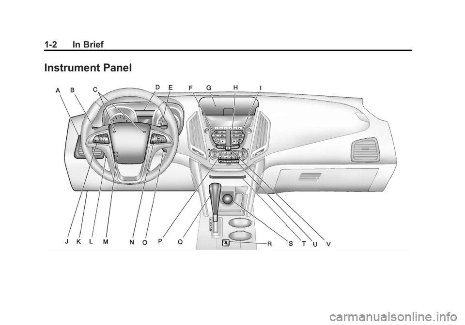 GMC TERRAIN 2011  Owners Manual Black plate (2,1)GMC Terrain Owner Manual - 2011
1-2 In Brief
Instrument Panel 