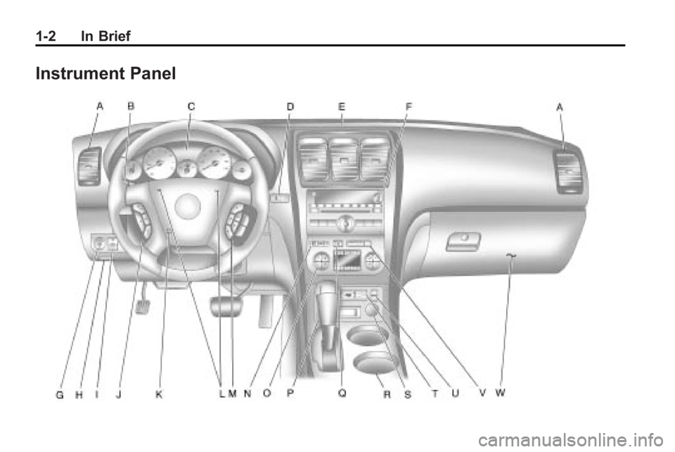 GMC ACADIA 2010 Owners Manual 1-2 In Brief
Instrument Panel GMC ACADIA 2010 Owners Manual 1-2 In Brief
Instrument Panel