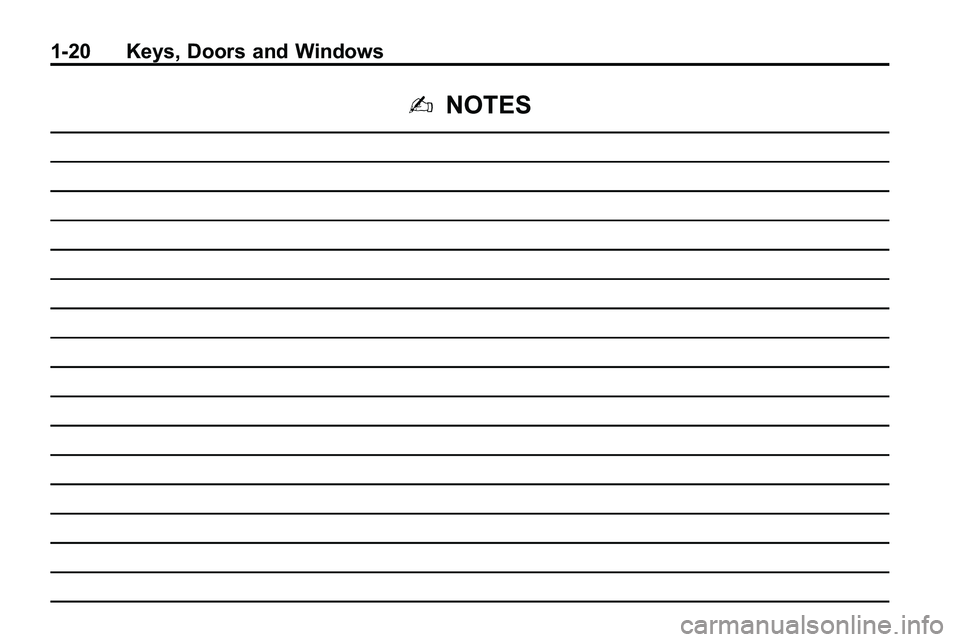 GMC TERRAIN 2010 Owners Guide 1-20 Keys, Doors and Windows
2NOTES 