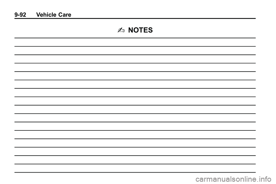 GMC TERRAIN 2010 Owners Manual 9-92 Vehicle Care
2NOTES GMC TERRAIN 2010 Owners Manual 9-92 Vehicle Care
2NOTES