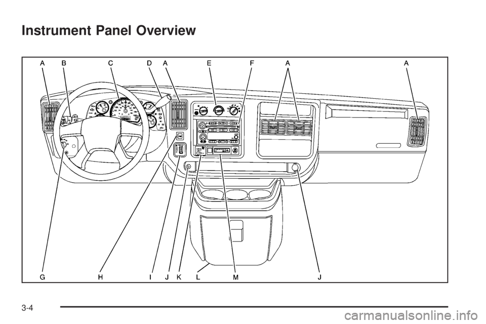 GMC SAVANA 2006 Owners Manual Instrument Panel Overview
3-4 GMC SAVANA 2006 Owners Manual Instrument Panel Overview
3-4