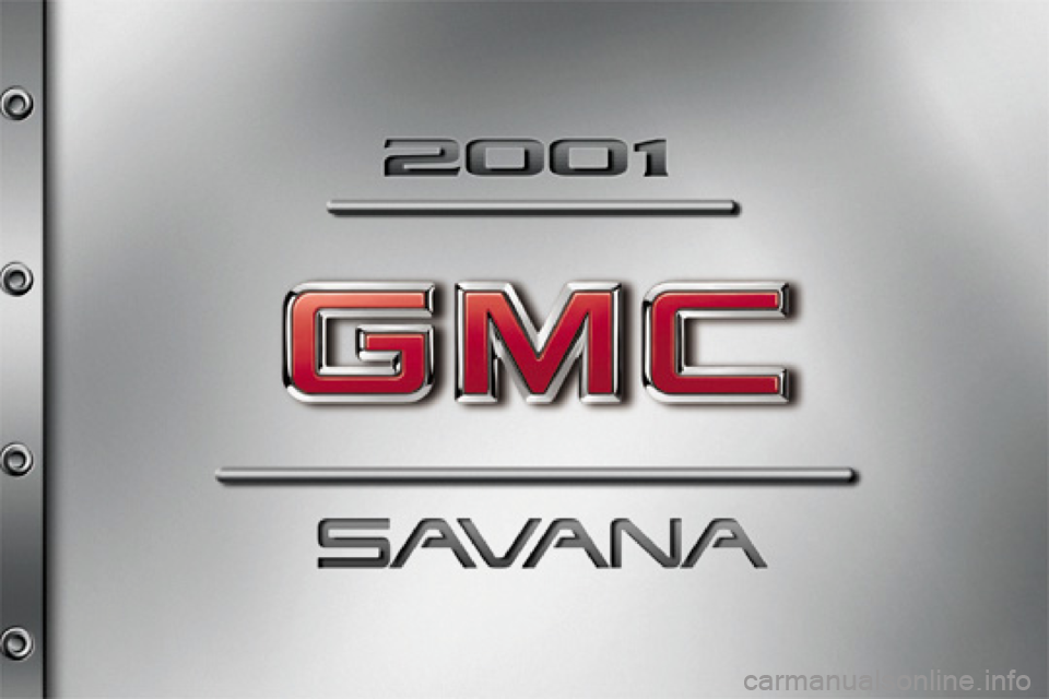 GMC SAVANA 2001  Owners Manual 