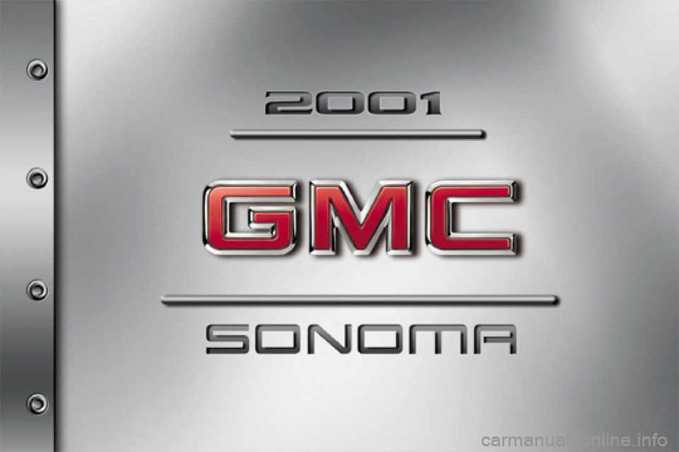 GMC SONOMA 2001  Owners Manual 