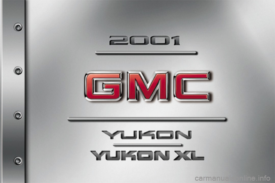 GMC YUKON 2001  Owners Manual 