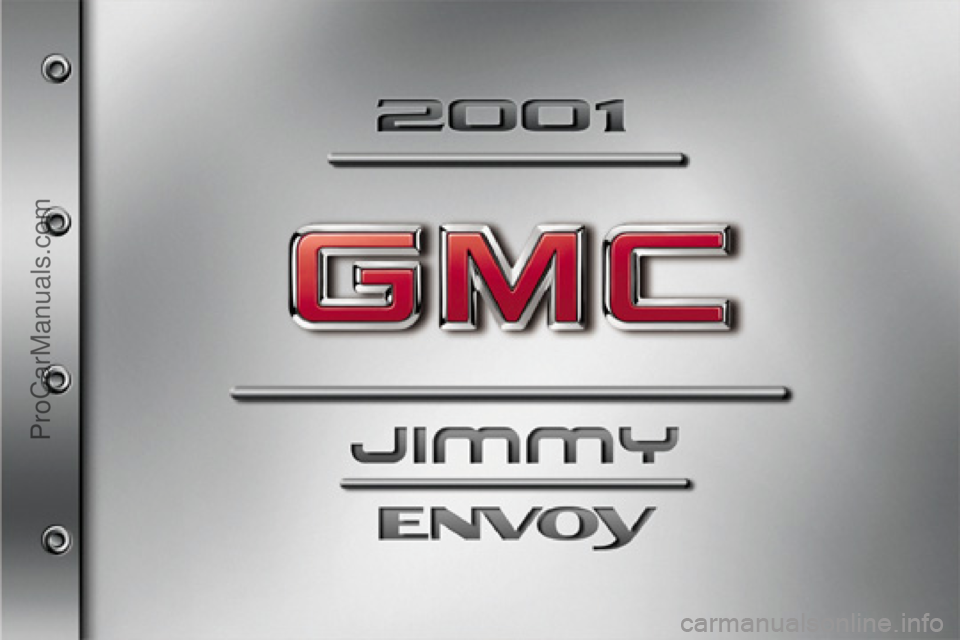 GMC ENVOY 2001  Owners Manual 