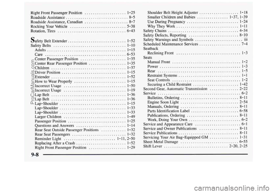GMC SAVANA 1997  Owners Manual ProCarManuals.com 