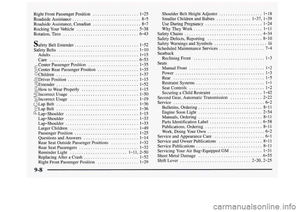 GMC SAVANA 1997 Owners Manual ProCarManuals.com GMC SAVANA 1997 Owners Manual ProCarManuals.com