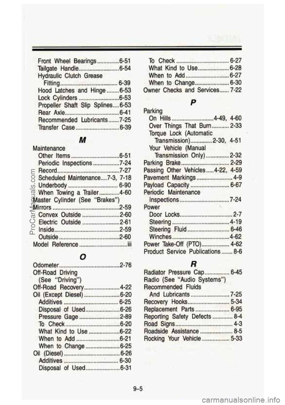 GMC SIERRA 1993 Owners Manual ProCarManuals.com GMC SIERRA 1993 Owners Manual ProCarManuals.com