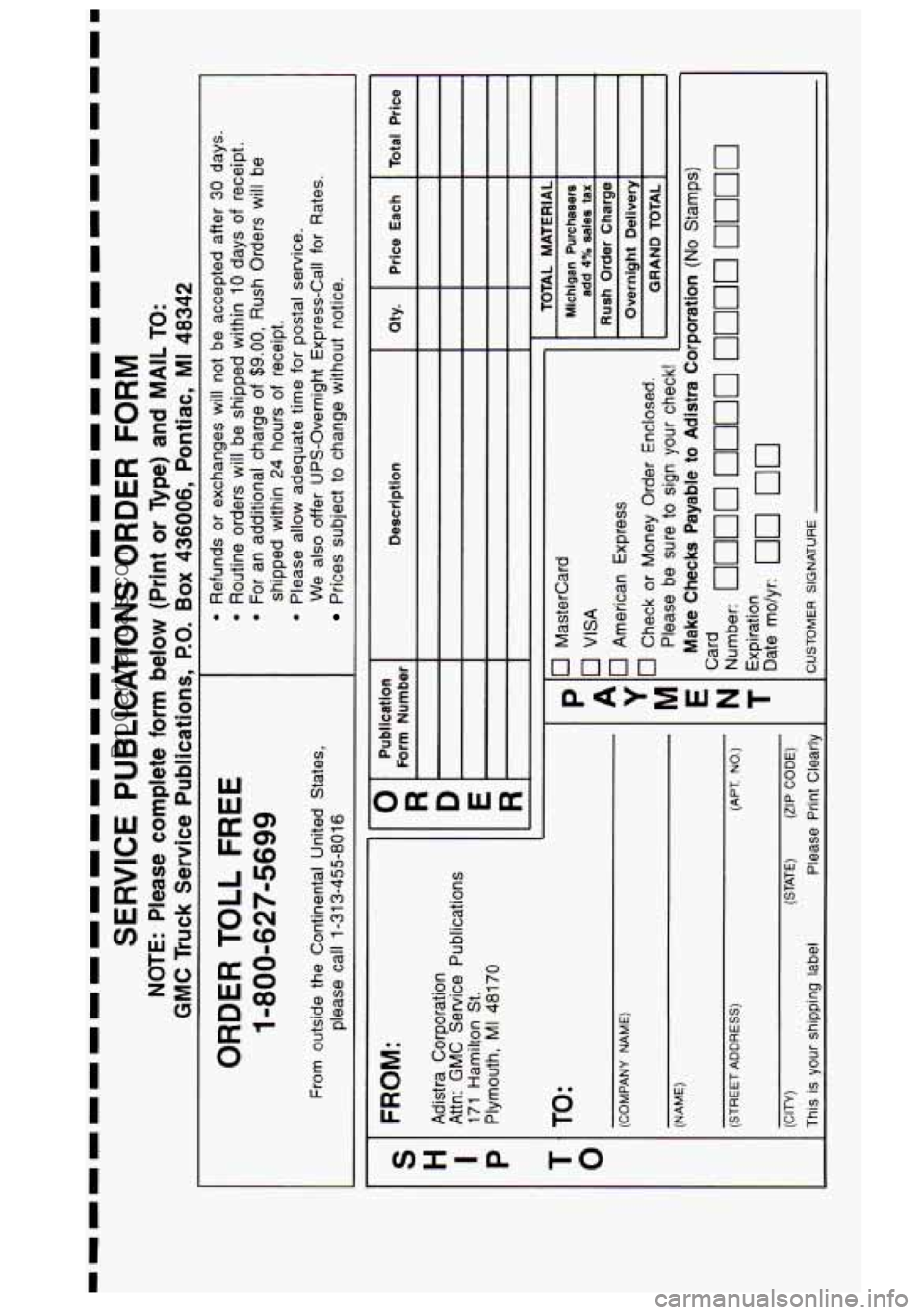 GMC SIERRA 1995 Owners Manual N I .. ;?;
I e3
0
W
I
I
=
0
U L
..
..
0 +
3
ProCarManuals.com GMC SIERRA 1995 Owners Manual N I .. ;?;
I e3
0
W
I
I
=
0
U L
..
..
0 +
3
ProCarManuals.com