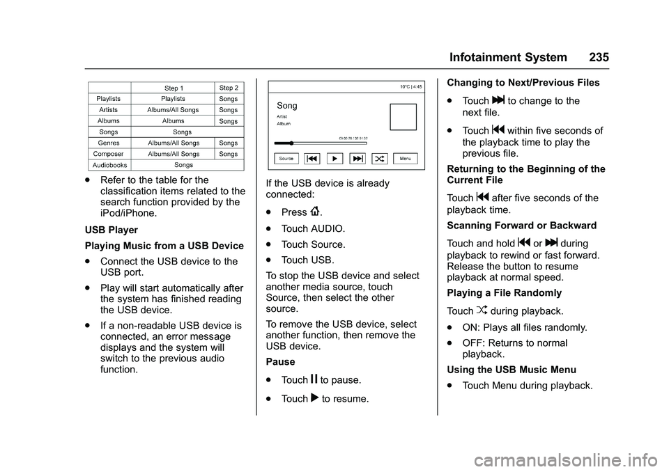 GMC SIERRA 1500 2016 Owners Manual GMC Sierra Owner Manual (GMNA-Localizing-U.S./Canada/Mexico-
9234758) - 2016 - crc - 11/9/15
Infotainment System 235
.Refer to the table for the
classification items related to the
search function pro GMC SIERRA 1500 2016 Owners Manual GMC Sierra Owner Manual (GMNA-Localizing-U.S./Canada/Mexico-
9234758) - 2016 - crc - 11/9/15
Infotainment System 235
.Refer to the table for the
classification items related to the
search function pro