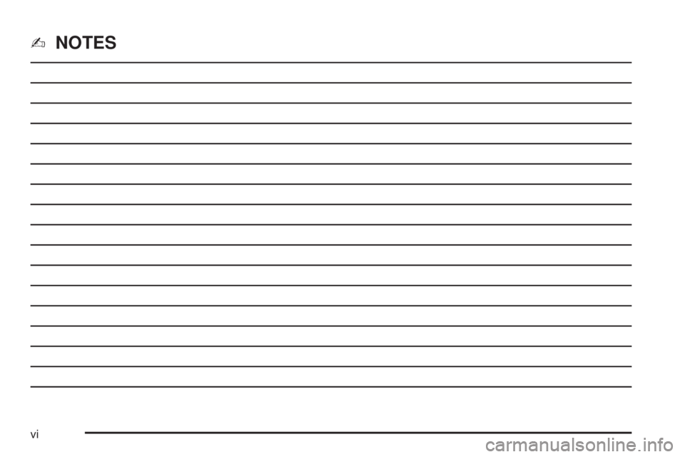 GMC SIERRA 1500 2009  Owners Manual ✍NOTES
vi 