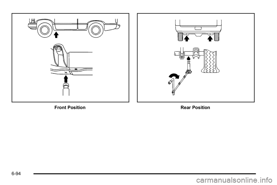 GMC SIERRA DENALI 2010  Owners Manual Front PositionRear Position
6-94 