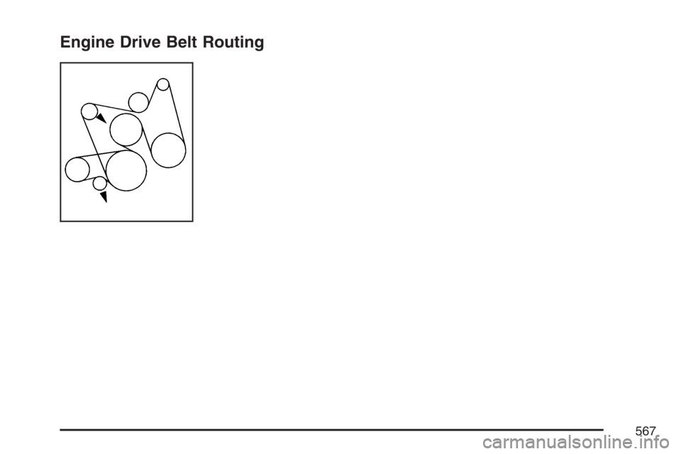 GMC YUKON XL 2007  Owners Manual Engine Drive Belt Routing
567 