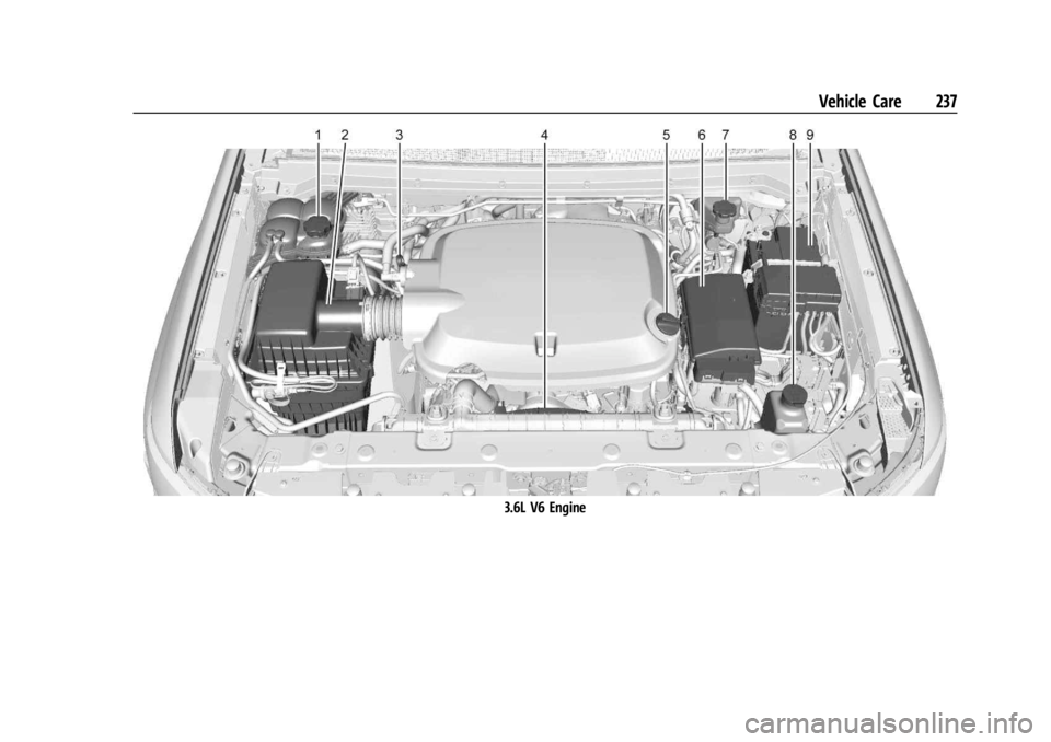 GMC CANYON 2022 Owners Manual GMC Canyon/Canyon Denali Owner Manual (GMNA-Localizing-U.S./Canada-
15275607) - 2022 - CRC - 11/2/21
Vehicle Care 237
3.6L V6 Engine GMC CANYON 2022 Owners Manual GMC Canyon/Canyon Denali Owner Manual (GMNA-Localizing-U.S./Canada-
15275607) - 2022 - CRC - 11/2/21
Vehicle Care 237
3.6L V6 Engine