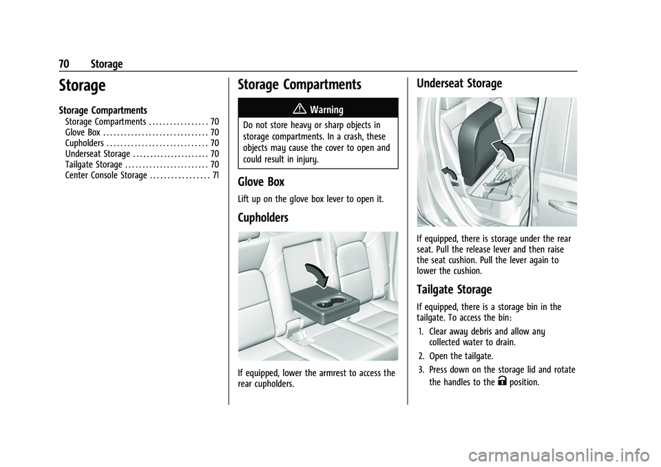 GMC CANYON 2023 Manual PDF GMC Canyon/Canyon Denali Owner Manual (GMNA-Localizing-U.S./Canada/
Mexico-16510661) - 2023 - CRC - 11/29/22
70 Storage
Storage
Storage Compartments
Storage Compartments . . . . . . . . . . . . . . . GMC CANYON 2023 Manual PDF GMC Canyon/Canyon Denali Owner Manual (GMNA-Localizing-U.S./Canada/
Mexico-16510661) - 2023 - CRC - 11/29/22
70 Storage
Storage
Storage Compartments
Storage Compartments . . . . . . . . . . . . . . .