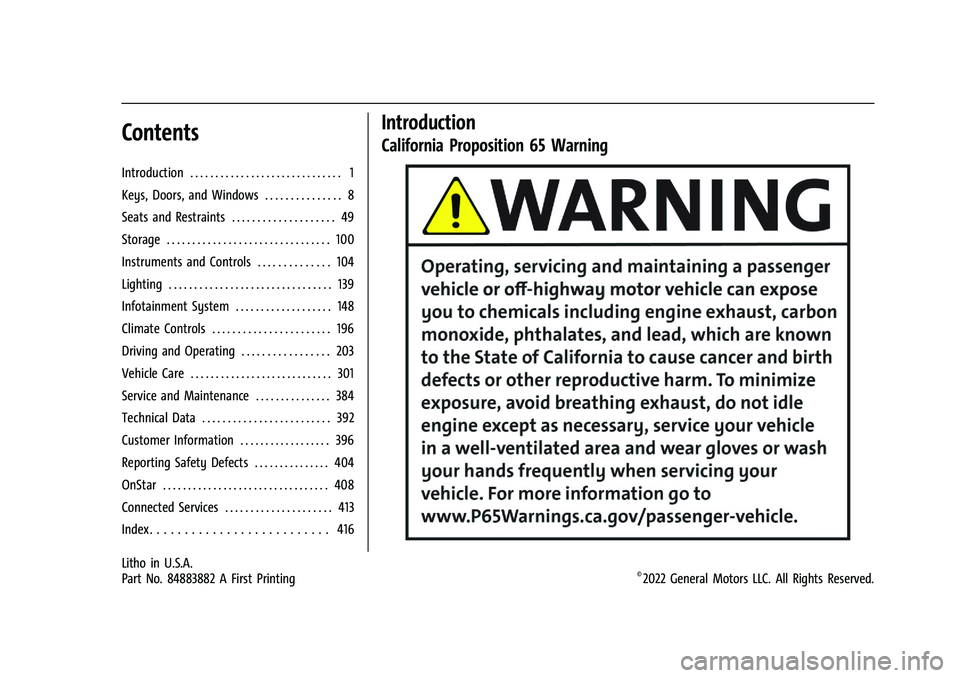 GMC SIERRA 2023 Owners Manual GMC Sierra/Sierra Denali 2500 HD/3500 HD Owner Manual (GMNA-
Localizing-U.S./Canada-16504257) - 2023 - CRC - 5/9/22
Contents
Introduction . . . . . . . . . . . . . . . . . . . . . . . . . . . . . . 1
GMC SIERRA 2023 Owners Manual GMC Sierra/Sierra Denali 2500 HD/3500 HD Owner Manual (GMNA-
Localizing-U.S./Canada-16504257) - 2023 - CRC - 5/9/22
Contents
Introduction . . . . . . . . . . . . . . . . . . . . . . . . . . . . . . 1