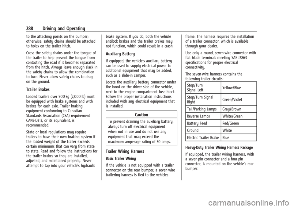 GMC SIERRA 2024 Owners Manual GMC Sierra/Sierra Denali 2500 HD/3500 HD Owner Manual (GMNA-
Localizing-U.S./Canada-16908340) - 2024 - CRC - 12/13/22
288 Driving and Operating
to the attaching points on the bumper;
otherwise, safety GMC SIERRA 2024 Owners Manual GMC Sierra/Sierra Denali 2500 HD/3500 HD Owner Manual (GMNA-
Localizing-U.S./Canada-16908340) - 2024 - CRC - 12/13/22
288 Driving and Operating
to the attaching points on the bumper;
otherwise, safety