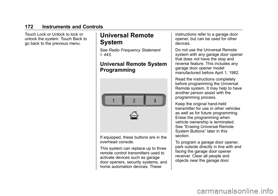 GMC SIERRA DENALI 2019 Owners Manual GMC Sierra/Sierra Denali Owner Manual (GMNA-Localizing-U.S./Canada/
Mexico-1500-11698638) - 2019 - crc - 5/15/18
172 Instruments and Controls Touch Lock or Unlock to lock or
unlock the system. Touch B GMC SIERRA DENALI 2019 Owners Manual GMC Sierra/Sierra Denali Owner Manual (GMNA-Localizing-U.S./Canada/
Mexico-1500-11698638) - 2019 - crc - 5/15/18
172 Instruments and Controls Touch Lock or Unlock to lock or
unlock the system. Touch B