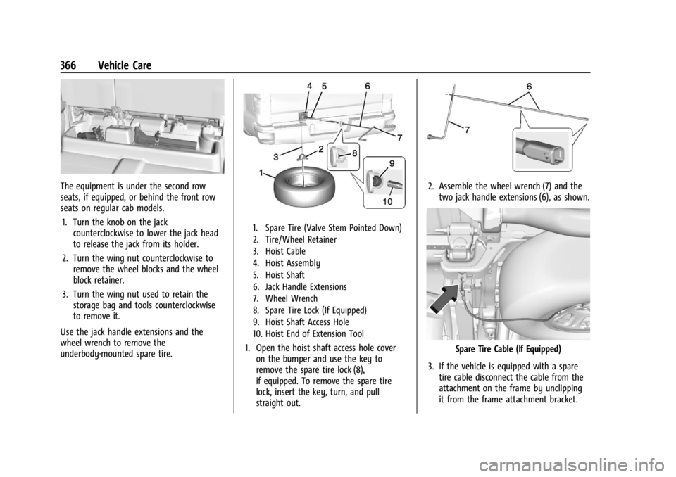 GMC SIERRA DENALI 2024 Owners Manual GMC Sierra/Sierra Denali 2500 HD/3500 HD Owner Manual (GMNA-
Localizing-U.S./Canada-16908340) - 2024 - CRC - 12/7/22
366 Vehicle Care
The equipment is under the second row
seats, if equipped, or behin GMC SIERRA DENALI 2024 Owners Manual GMC Sierra/Sierra Denali 2500 HD/3500 HD Owner Manual (GMNA-
Localizing-U.S./Canada-16908340) - 2024 - CRC - 12/7/22
366 Vehicle Care
The equipment is under the second row
seats, if equipped, or behin