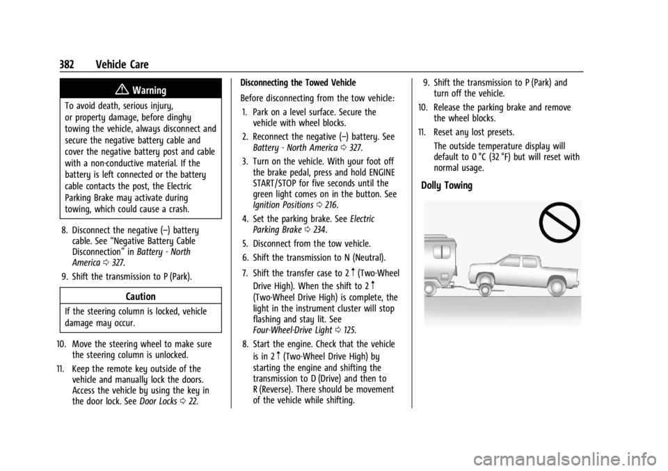 GMC SIERRA DENALI 2024 Owners Manual GMC Sierra/Sierra Denali 2500 HD/3500 HD Owner Manual (GMNA-
Localizing-U.S./Canada-16908340) - 2024 - CRC - 12/7/22
382 Vehicle Care
{Warning
To avoid death, serious injury,
or property damage, befor GMC SIERRA DENALI 2024 Owners Manual GMC Sierra/Sierra Denali 2500 HD/3500 HD Owner Manual (GMNA-
Localizing-U.S./Canada-16908340) - 2024 - CRC - 12/7/22
382 Vehicle Care
{Warning
To avoid death, serious injury,
or property damage, befor