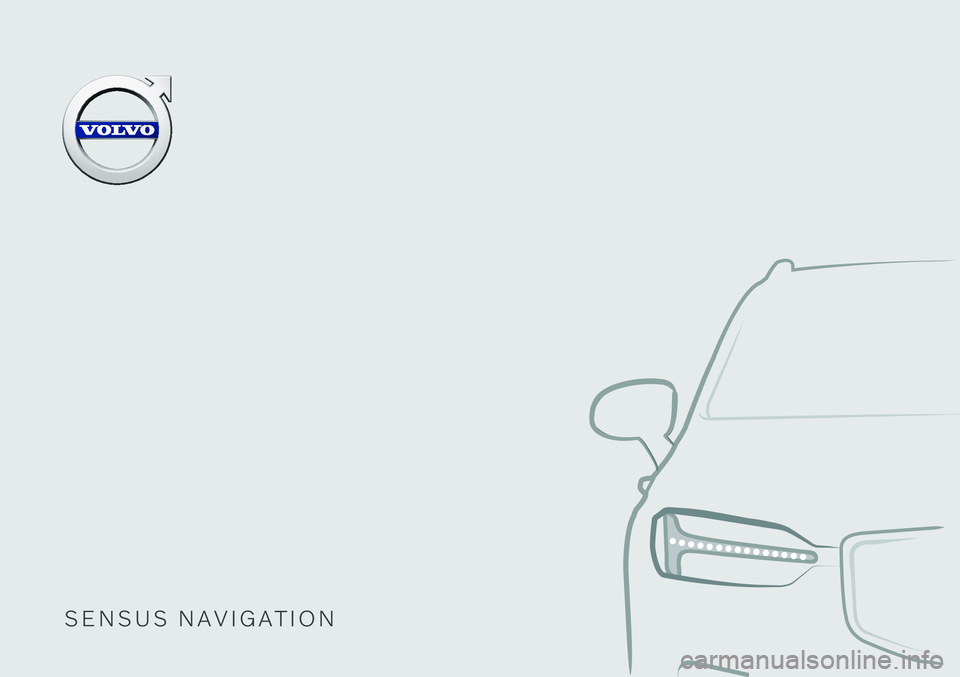 VOLVO V60 RECHARGE 2021  Sensus Navigation Manual 