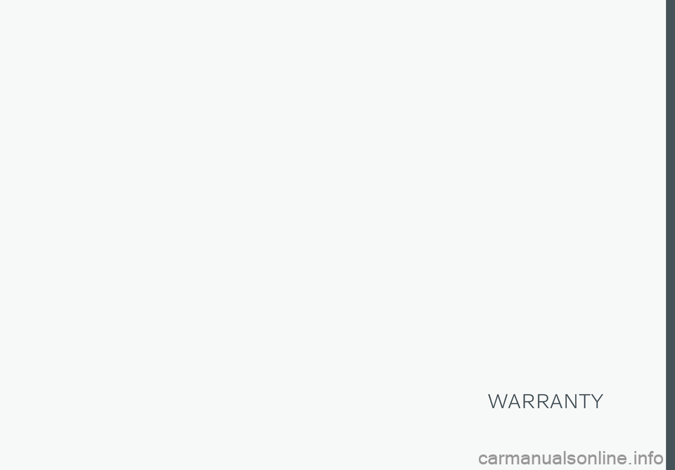 VOLVO XC40 RECHARGE PURE ELECTRIC 2021  Warranty and Maintenance Records Information WARRANTY 