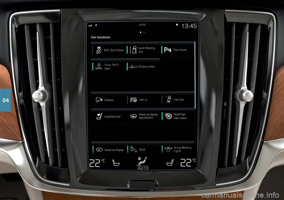 VOLVO S90 T8 2019 Quick Guide 04 VOLVO S90 T8 2019 Quick Guide 04